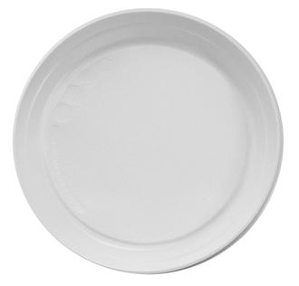 Тарелка 20,5 Идеал белая пластик (100 штук в упаковке)