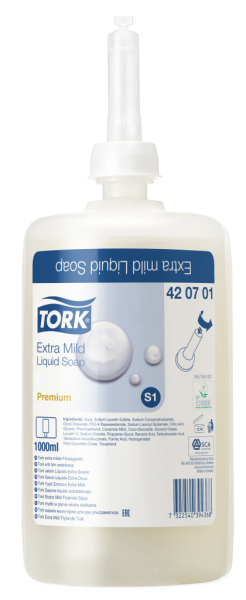 Жидкое мыло-гель для тела и волос/Tork Premium/S1.6шт.
